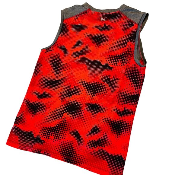 Mambo Australia Boys Sleeveless Athletic Tank Top L 14 16 Orange Gray - Picture 6 of 7